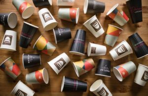What are eco-friendly coffee cups made of