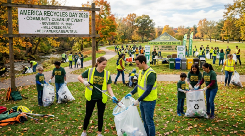 America Recycles Day 2026 community clean-up event on November 15